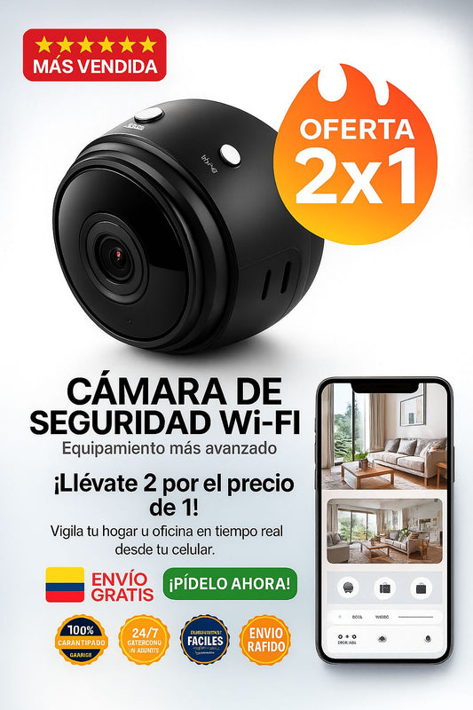 Llévate 2 al precio de 1 - Mini Cámara de Seguridad  con visión nocturna™